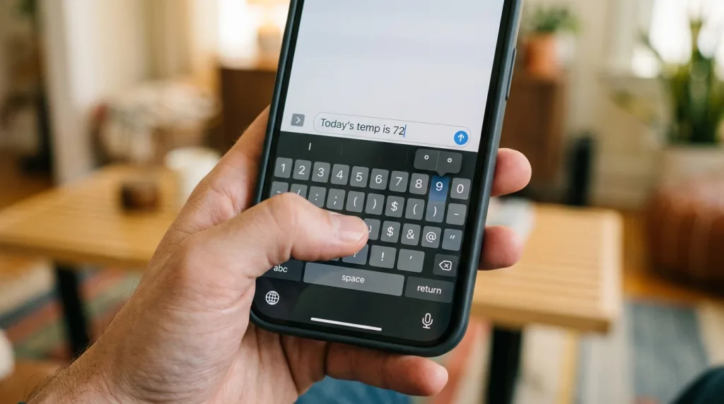 découvrez comment insérer facilement le symbole degré (°) sur votre iphone grâce à nos conseils simples et rapides.