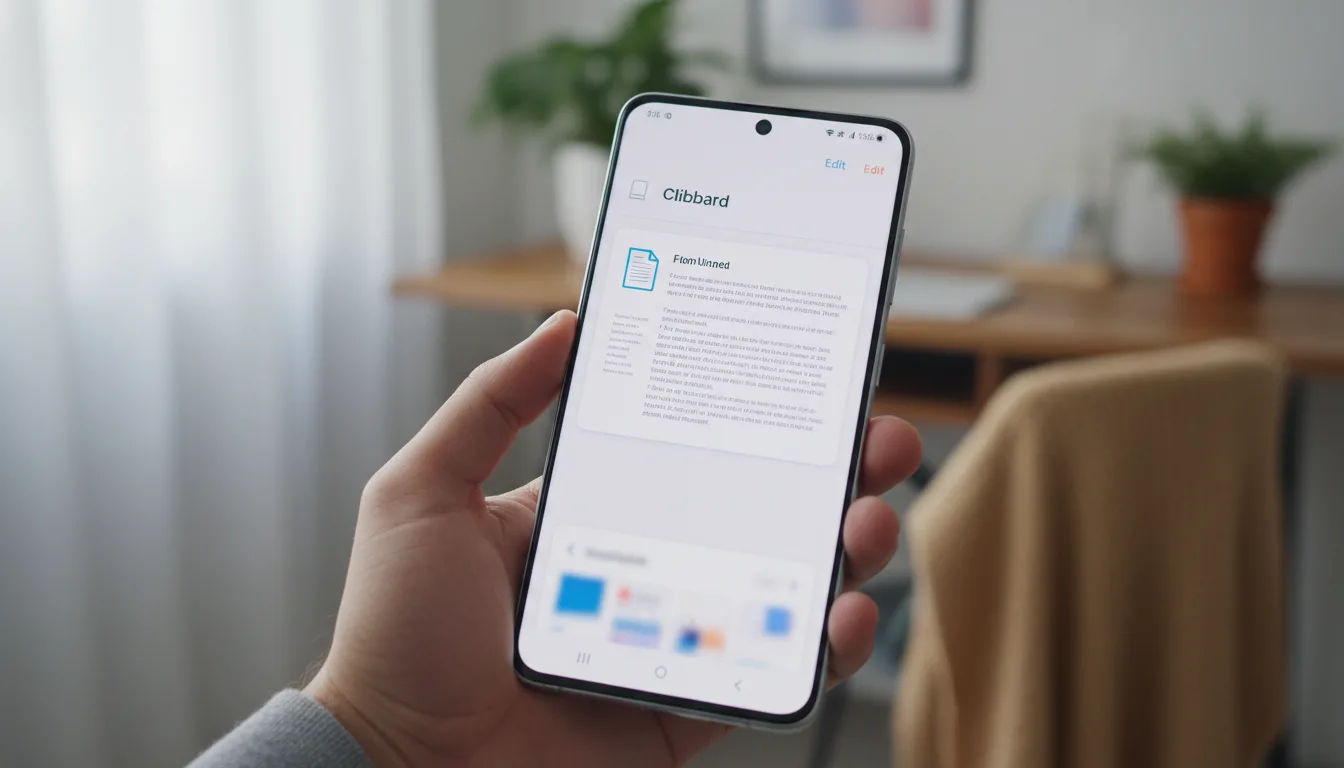 découvrez comment récupérer facilement un document depuis le presse-papier sur votre appareil samsung grâce à nos étapes simples et rapides.
