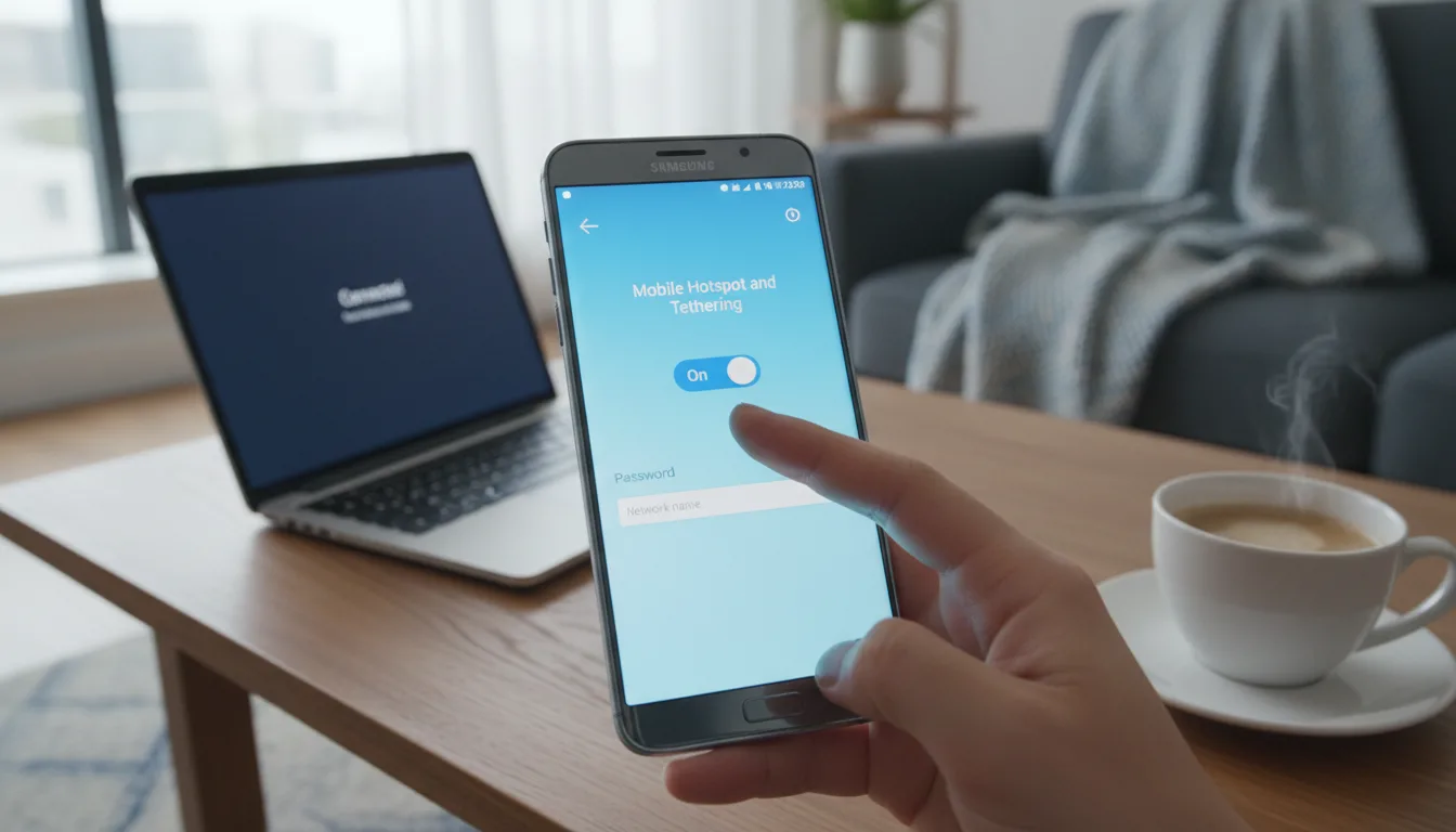 découvrez comment activer facilement le partage de connexion samsung avec votre hotspot wi-fi pour rester connecté où que vous soyez.
